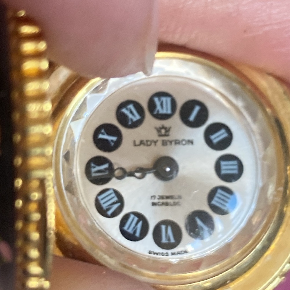 Vintage Lord Byron Floral Watch Pendant - Picture 4 of 4